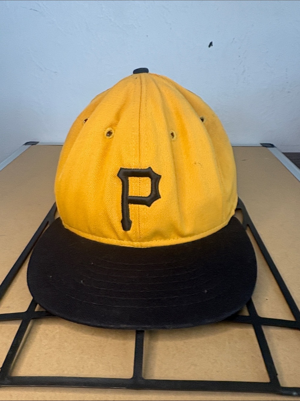 Vintage Pittsburgh Pirates Hat Roman Pro Champion Authentic Fitted Cap Sz 7 3/4